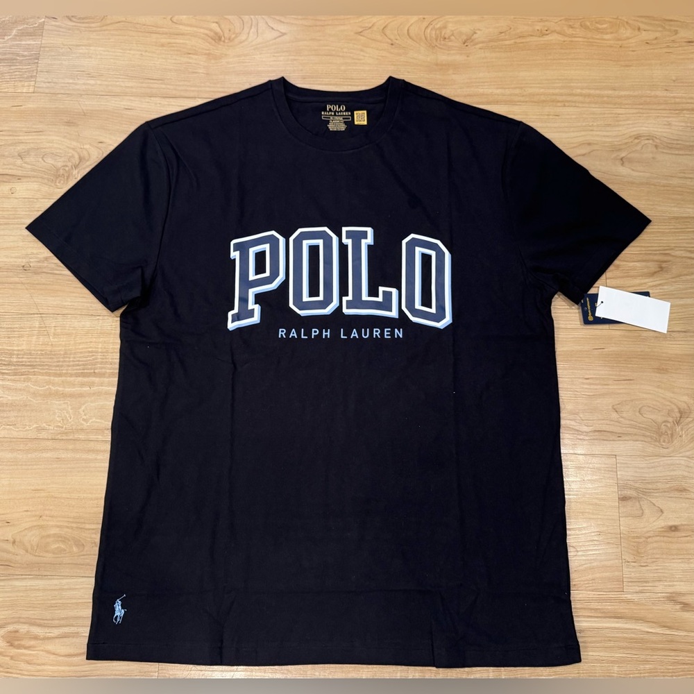 Polo Ralph Lauren Men's Classic Fit Graphic Large Logo Pony T-Shirt Black S-XXL